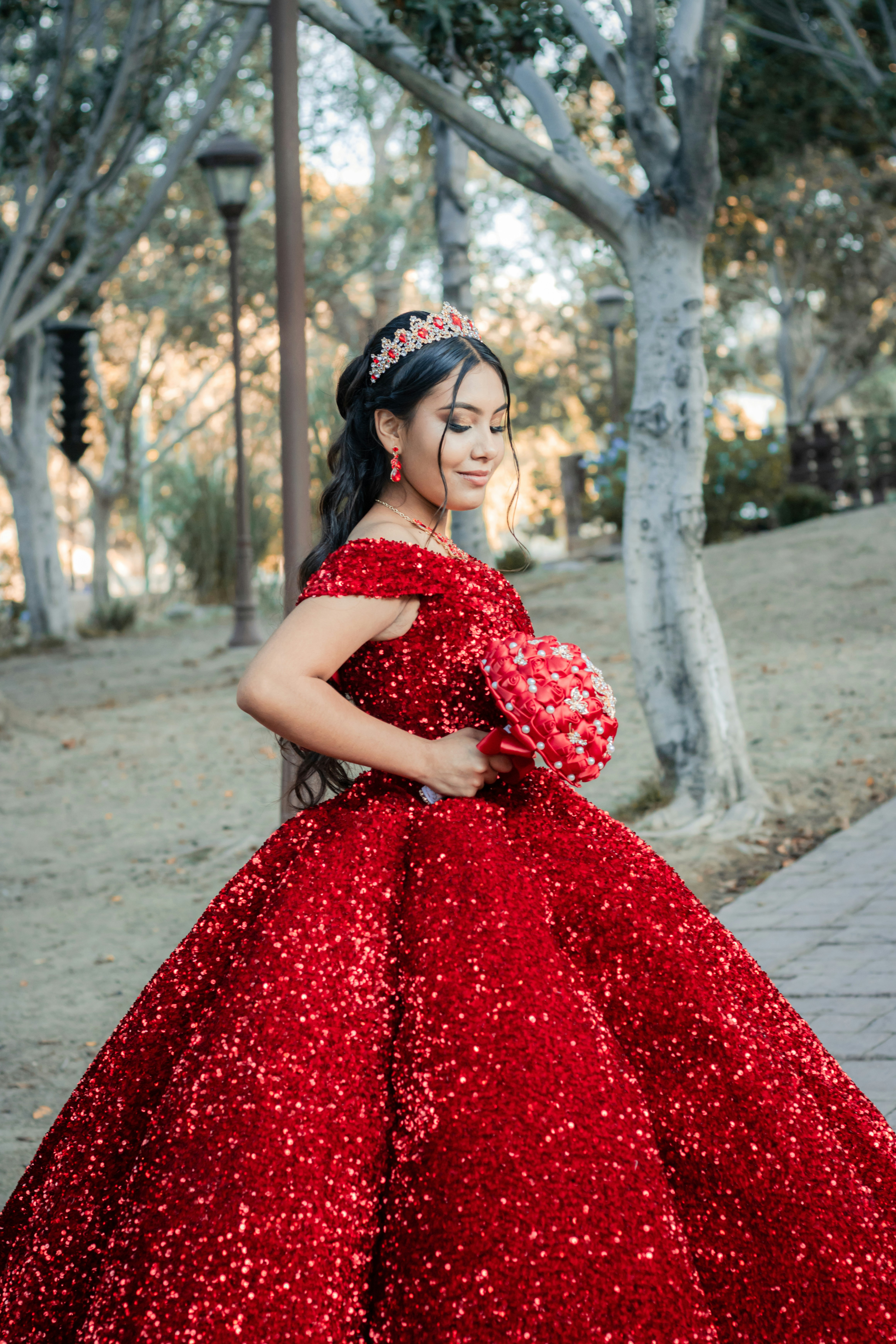 red gown for women